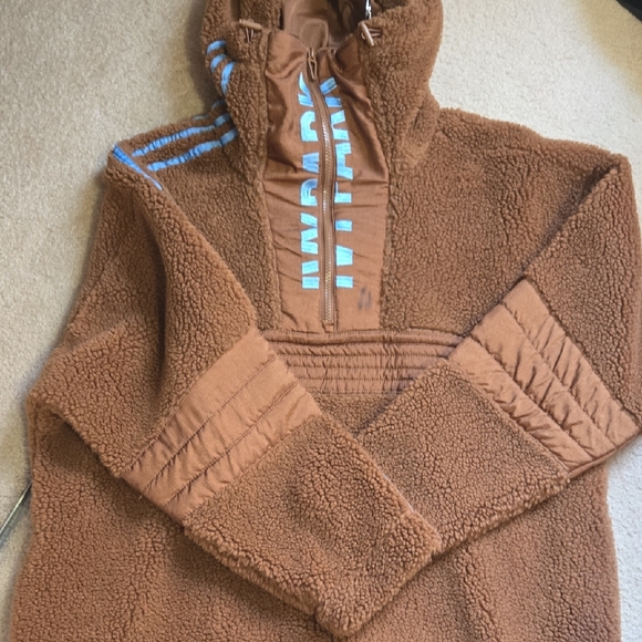 Warm Brown Zip-Up Sweater
